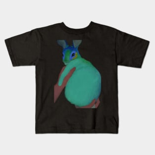 Peacock Give a Birth to a Rabbit-Pearl Rabbit Kids T-Shirt